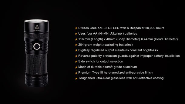 Новый компактный поисковый фонарь Fenix E41 Fenix-E41-photo-3