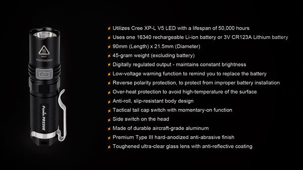 Fenix PD22 Ultimate Edition - новая версия карманного фонаря Fenix-PD22-Ultimate-Edition-photo-4