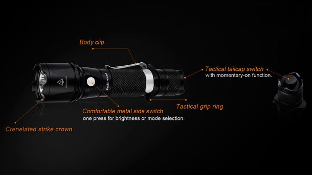 Fenix TK15C - новый карманный фонарь с тремя светодиодами Fenix-TK15C-photo-4