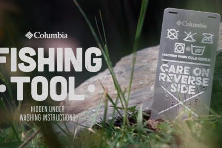 Набор инструментов для выживания вместо обычных этикеток на одежде Columbia Columbia-Sportswear-Survival-Labels-2016-photo-2-436x291