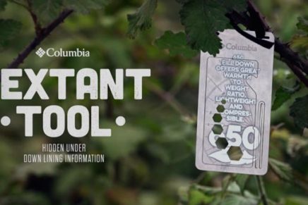 Набор инструментов для выживания вместо обычных этикеток на одежде Columbia Columbia-Sportswear-Survival-Labels-2016-photo-3-436x291