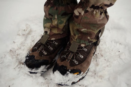 Первый взгляд на военно-полевые камуфлированные гамаши A.T.A.K.A. BTS GTR ATAKA-BTS-GTR-Gaiter-Review-2016-photo-5-436x291