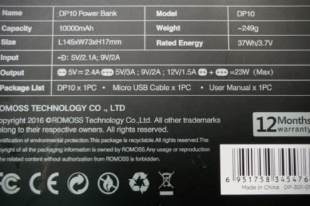 Первые впечатления от портативного аккумулятора Romoss DP10 Power Bank Romoss-DP10-Power-Bank-Review-2017-photo-3-436x291