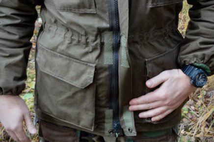 Подробный обзор ключевых особенностей моей полевой куртки для охоты и пешего туризма DYI-Outdoor-Hunting-Jacket-Review-2017-photo-25-436x291