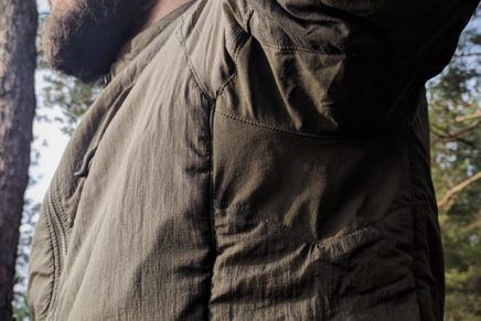 Предварительный обзор компактной и легкой утепленной куртки Helikon-Tex Wolfhound Jacket Helikon-Tex-Wolfhound-Jacket-Review-2019-photo-8-436x291