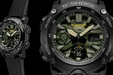Casio представила новую коллекцию часов в стиле милитари, анонсировано три новых серии Casio-G-Shock-GA-2000SU-Watch-2020-photo-5-436x291