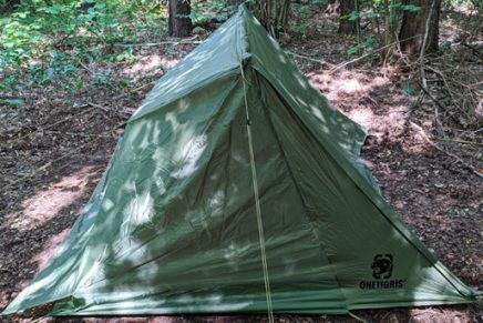 Первые впечатления от универсальной палатки OneTigris Backwoods Bungalow Shelter OneTigris-Backwoods-Bungalow-UL-Super-Shelter-2-Review-2020-photo-10-436x291