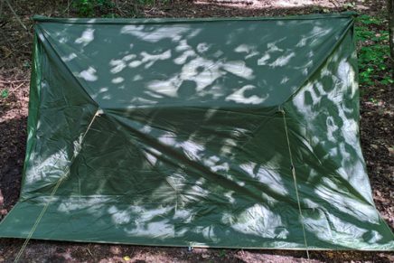 Первые впечатления от универсальной палатки OneTigris Backwoods Bungalow Shelter OneTigris-Backwoods-Bungalow-UL-Super-Shelter-2-Review-2020-photo-11-436x291