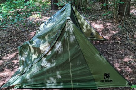 Первые впечатления от универсальной палатки OneTigris Backwoods Bungalow Shelter OneTigris-Backwoods-Bungalow-UL-Super-Shelter-2-Review-2020-photo-8-436x291