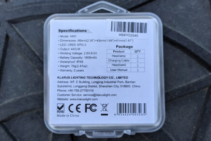 Знакомство с универсальным светодиодным налобным фонарем Klarus HM1 Klarus-HM1-LED-Headlamp-Review-2021-photo-5-436x291