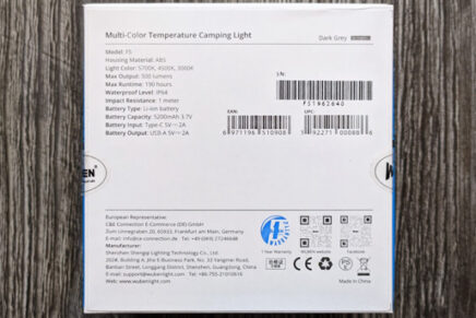 Обзор универсальной портативной лампы-повербанка WUBEN F5 Power Bank Camping Light WUBEN-F5-Power-Bank-Camping-Light-Review-2022-photo-3-436x291